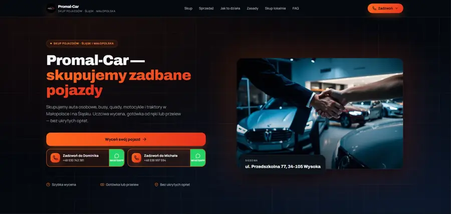 Zrzut ekranu Promal-Car